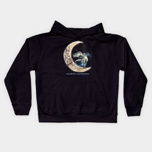 diabetes dinosaur moon Kids Hoodie